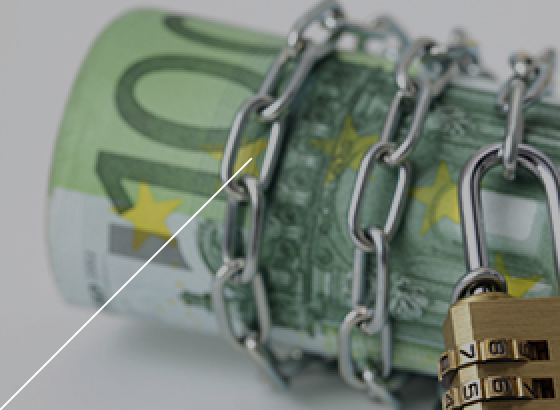 Bill with chain and lock